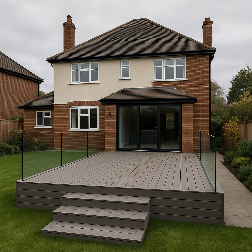 Composite deck and steps