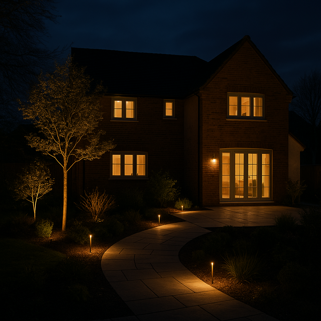 Landscape lighting after dark